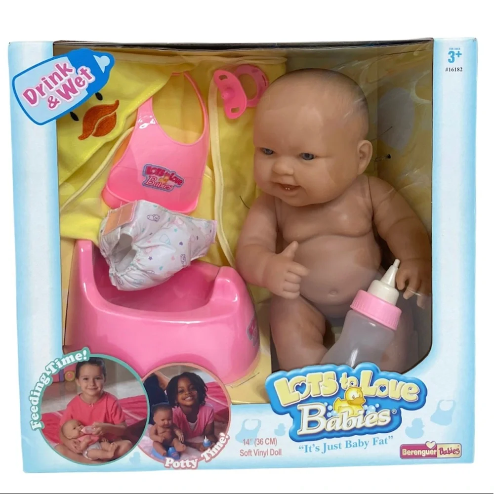 Vintage Drink & Wet Lots to Love Babies Doll Set Baby Potty Wetting Doll